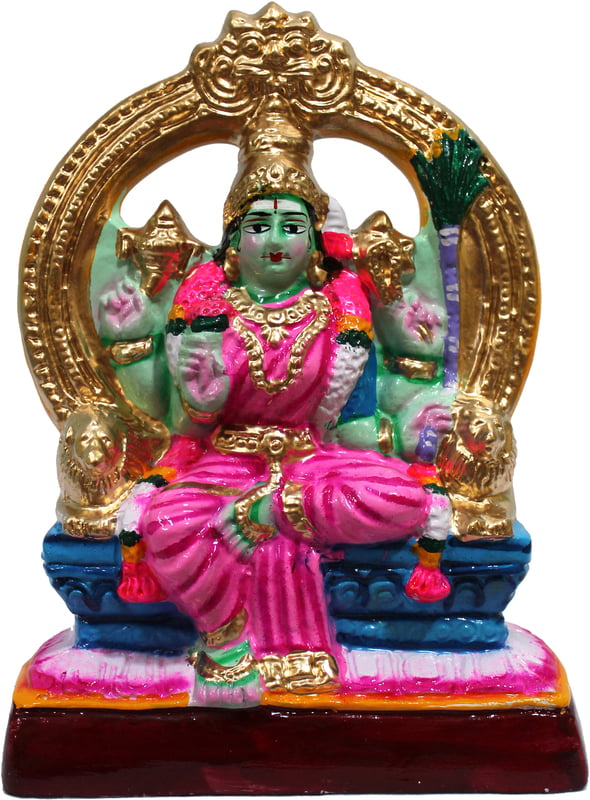 Unikk Rajarajeshwari Paper Mache Golu Doll (Multicolor)