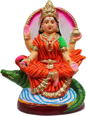 Unikk Ganga Devi Paper Mache Golu Doll for Navarathri (Multicolor)