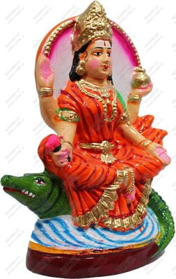 Unikk Ganga Devi Paper Mache Golu Doll for Navarathri (Multicolor)