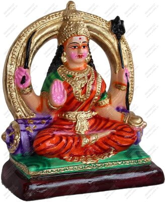UNIKK Santoshi MATA Golu Doll Show Piece Made of Eco Friendly Paper Mache Multi Colour UNIKK Santoshi MATA Golu Doll Show Piece Made of Eco Friendly Paper Mache Multi Colour