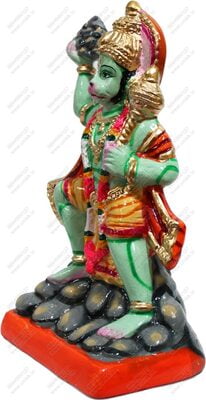 Unikk Sanjeevi Hanuman Paper Mache Golu Doll for Navarathri (Multicolor)