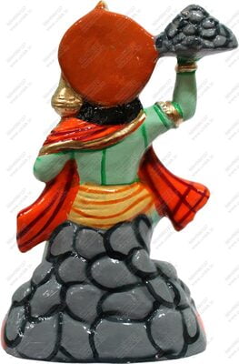 Unikk Sanjeevi Hanuman Paper Mache Golu Doll for Navarathri (Multicolor)