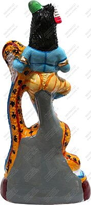 Unikk Krishna Kalinga Narthanam Paper Mache Golu Doll for Navarathri (Multicolor)