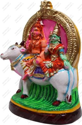 Unikk Pradosham Shiva Paper Mache Golu Doll for Navarathri (Multicolor)