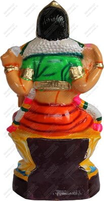 UNIKK Bala Tripurasundari 34 cm Height Made of Eco Friendly Paper Mache Multicolor