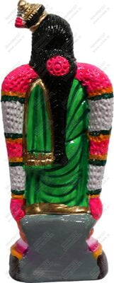 UNIKK Andal Paper Mache Golu Doll 34 cm height made of Eco Friendly Paper Multicolor