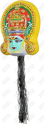 Unikk Kathakali Ram Hanging Show Piece Made of Eco Friendly Paper Mache Multi Colour