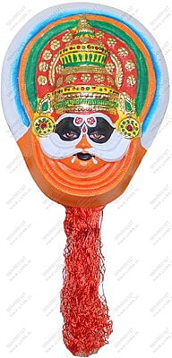 Unikk Kathakali Thadi Hanging Show Piece Made of Eco Friendly Paper Mache Multi Colour