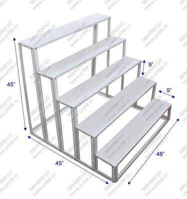 5 Steps Golu Stand Powder Coated