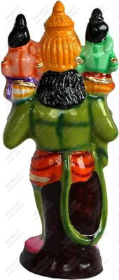 UNIKK Hanuman Carrying Ram and Lakshman Paper Mache Navarathri Golu Doll 32 cms Height UNIKK Hanuman Carrying Ram and Lakshman Paper Mache Navarathri Golu Doll 32 cms Height