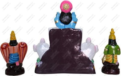 UNIKK Perumal Thirunaamam Set 30 cm Height of 3 Pieces Made of Eco Friendly Paper Mache UNIKK Perumal Thirunaamam Set 30 cm Height of 3 Pieces Made of Eco Friendly Paper Mache
