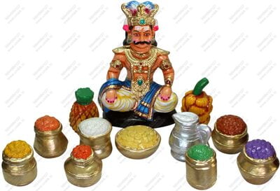 UNIKK Maaya Bazaar Set 34 cm Height of 12 Pieces Made of Eco Friendly Paper Mache Multicolor UNIKK Maaya Bazaar Set 34 cm Height of 12 Pieces Made of Eco Friendly Paper Mache Multicolor