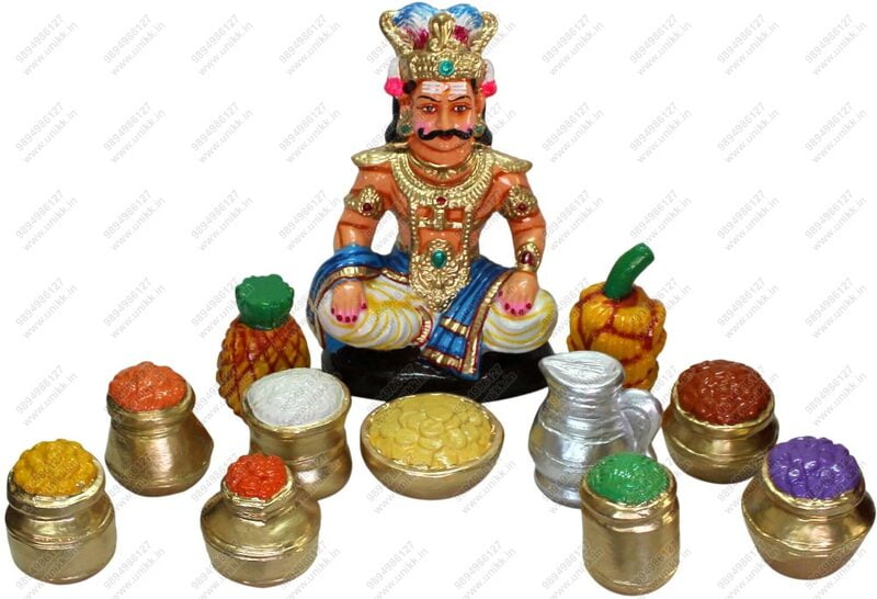 UNIKK Maaya Bazaar Set 34 cm Height of 12 Pieces Made of Eco Friendly Paper Mache Multicolor UNIKK Maaya Bazaar Set 34 cm Height of 12 Pieces Made of Eco Friendly Paper Mache Multicolor
