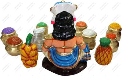 UNIKK Maaya Bazaar Set 34 cm Height of 12 Pieces Made of Eco Friendly Paper Mache Multicolor UNIKK Maaya Bazaar Set 34 cm Height of 12 Pieces Made of Eco Friendly Paper Mache Multicolor