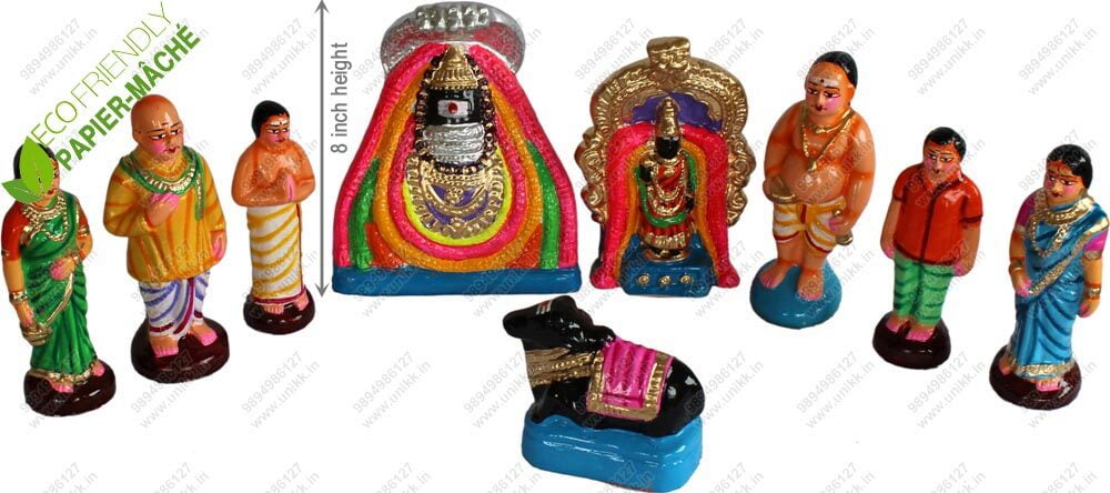 UNIKK Arunachalam Set Paper Mache Navarathri Golu Doll of 21 cm 