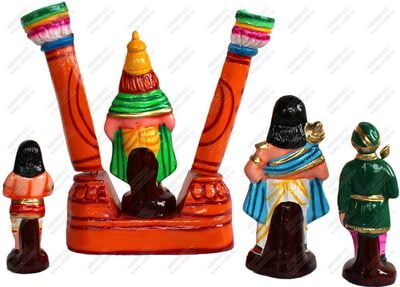 UNIKK Prahlada Set 31 cm Height of 7 Pieces Made of Eco Friendly Paper Mache Multicolor UNIKK Prahlada Set 31 cm Height of 7 Pieces Made of Eco Friendly Paper Mache Multicolor