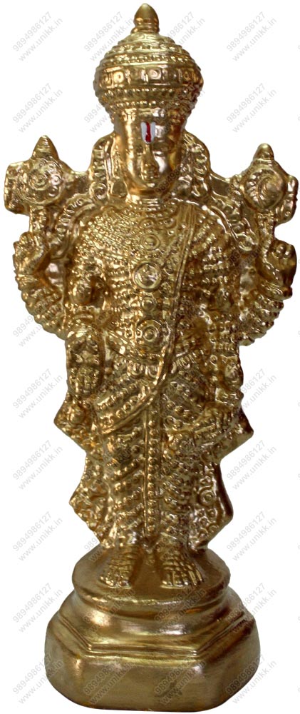 UNIKK Vairamudi Perumal 31 cm Height Made of Eco Friendly Paper Mache Multicolor UNIKK Vairamudi Perumal 31 cm Height Made of Eco Friendly Paper Mache Multicolor
