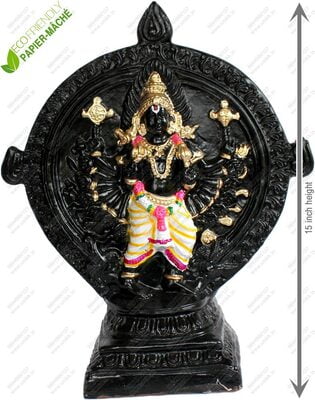 UNIKK Chakrathazhwar 38 cm Height Made of Eco Friendly Paper Mache Multicolor UNIKK Chakrathazhwar 38 cm Height Made of Eco Friendly Paper Mache Multicolor
