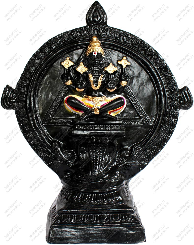 UNIKK Chakrathazhwar 38 cm Height Made of Eco Friendly Paper Mache Multicolor UNIKK Chakrathazhwar 38 cm Height Made of Eco Friendly Paper Mache Multicolor