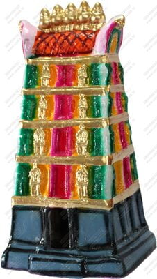 UNIKK Gopuram 34 cm Height Made of Eco Friendly Paper Mache Multicolor UNIKK Gopuram 34 cm Height Made of Eco Friendly Paper Mache Multicolor