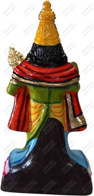 UNIKK Blessing Hanuman 30 cm Height Made of Eco Friendly Paper Mache Multicolor